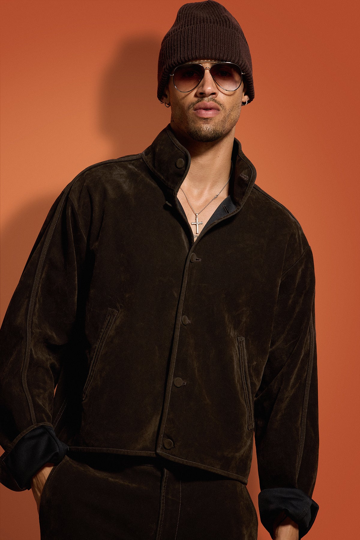 Faux Suede Jacket