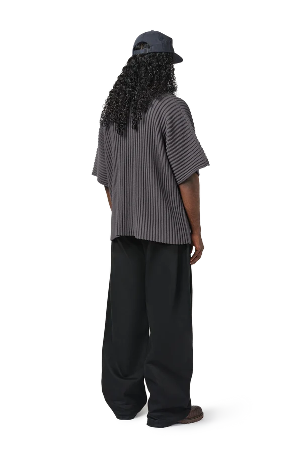 Ribbed Kimono Top in Cave