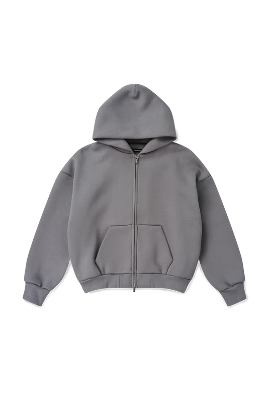V2 Zipped Hoodie in Powder Blue