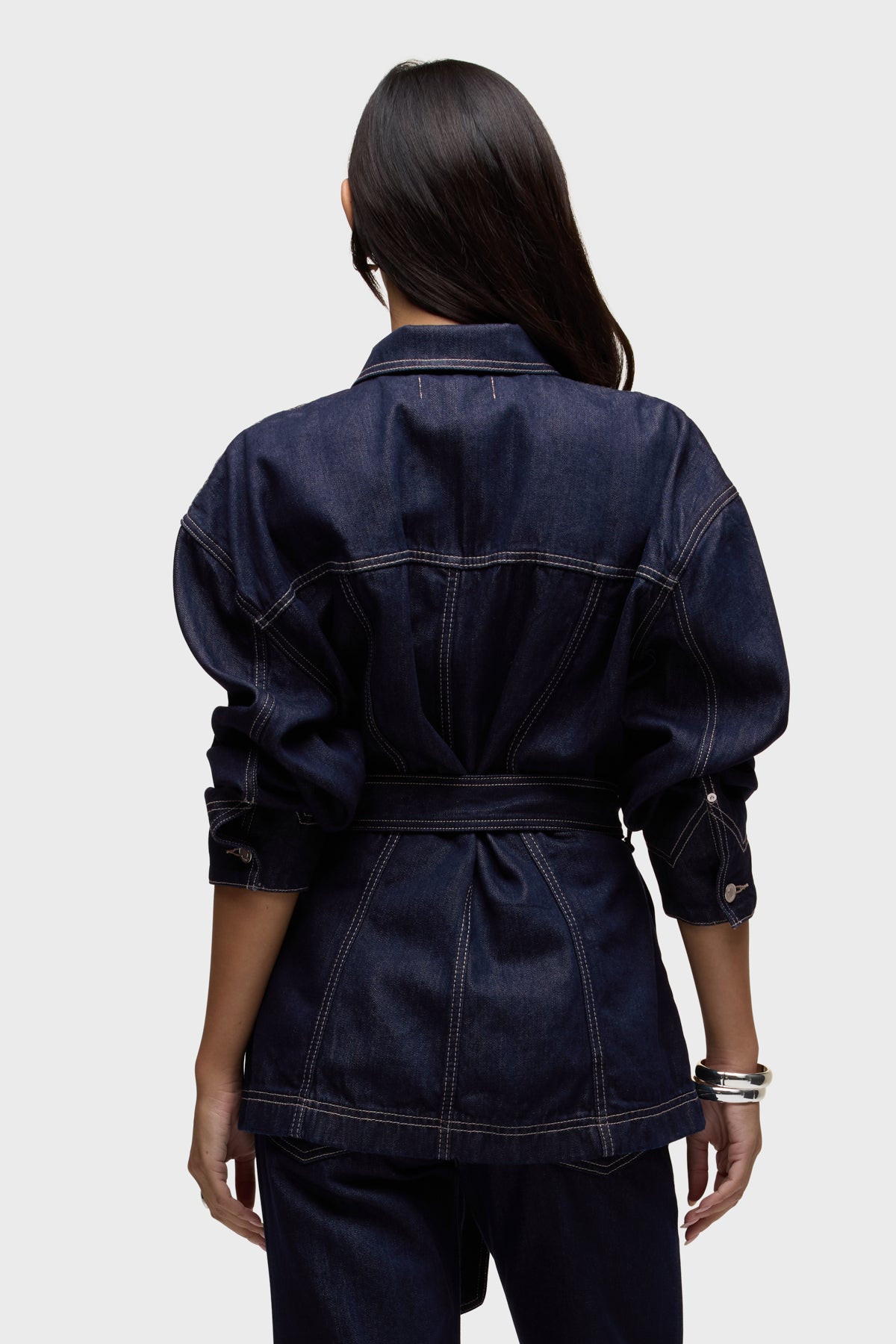 Anya Belted Denim Jacket