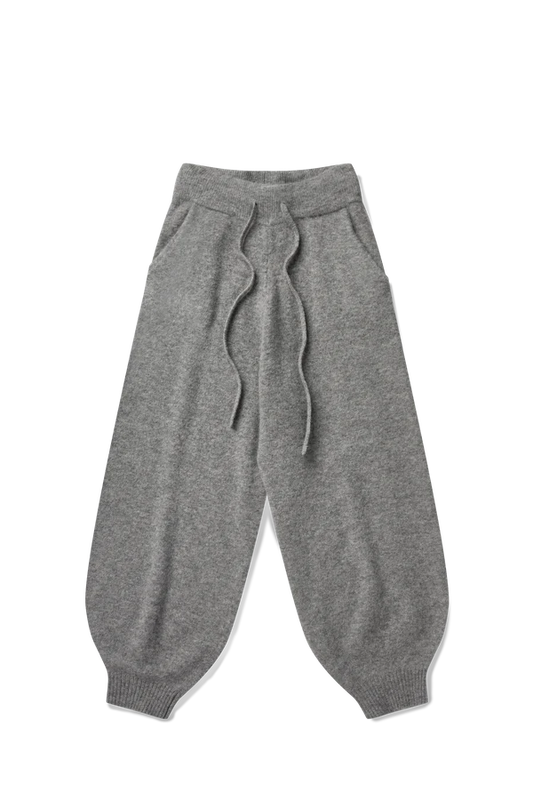 Alpaca Knit Cuff Pant in Alpaca Cloud