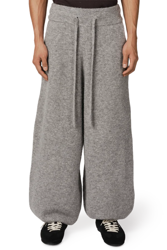 Alpaca Knit Cuff Pant in Alpaca Cloud