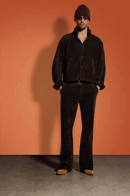 Walker Faux Suede Trouser