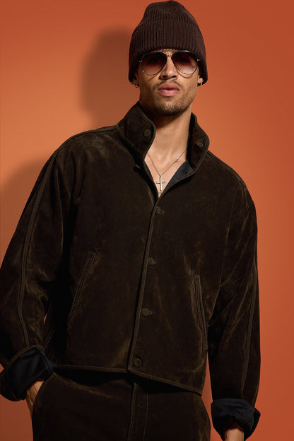 Faux Suede Jacket