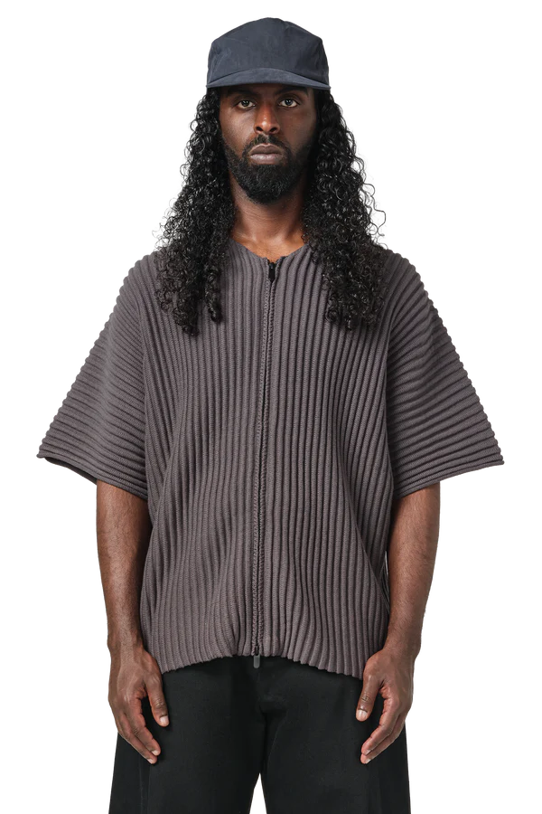 Ribbed Kimono Top in Cave
