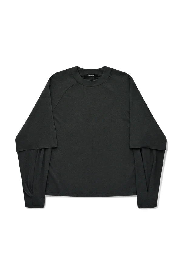 Raglan Layered Top in Cave