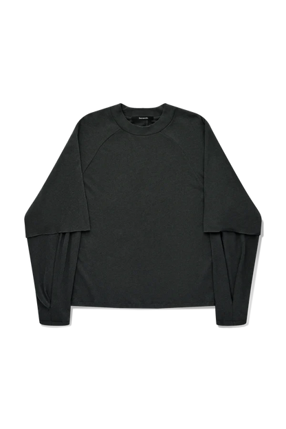 Raglan Layered Top in Cave