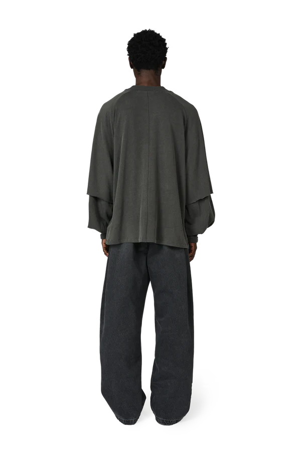 Raglan Layered Top in Cave
