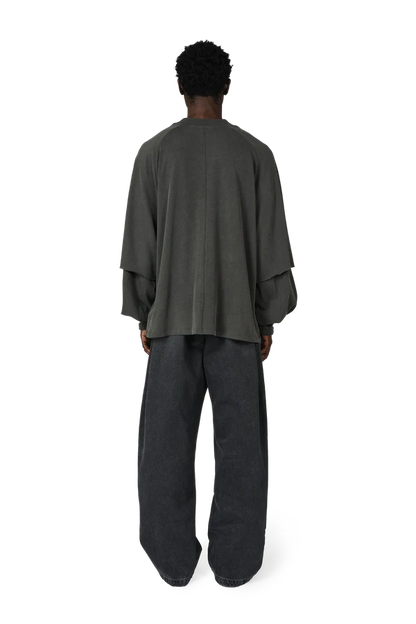 Raglan Layered Top in Cave