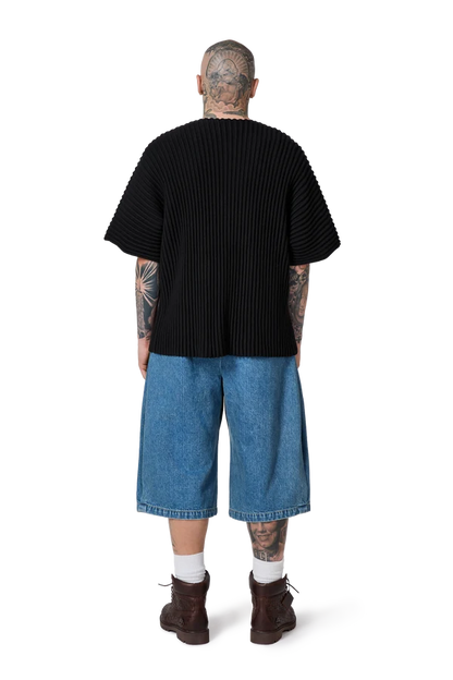 Ribbed Kimono Top in Night