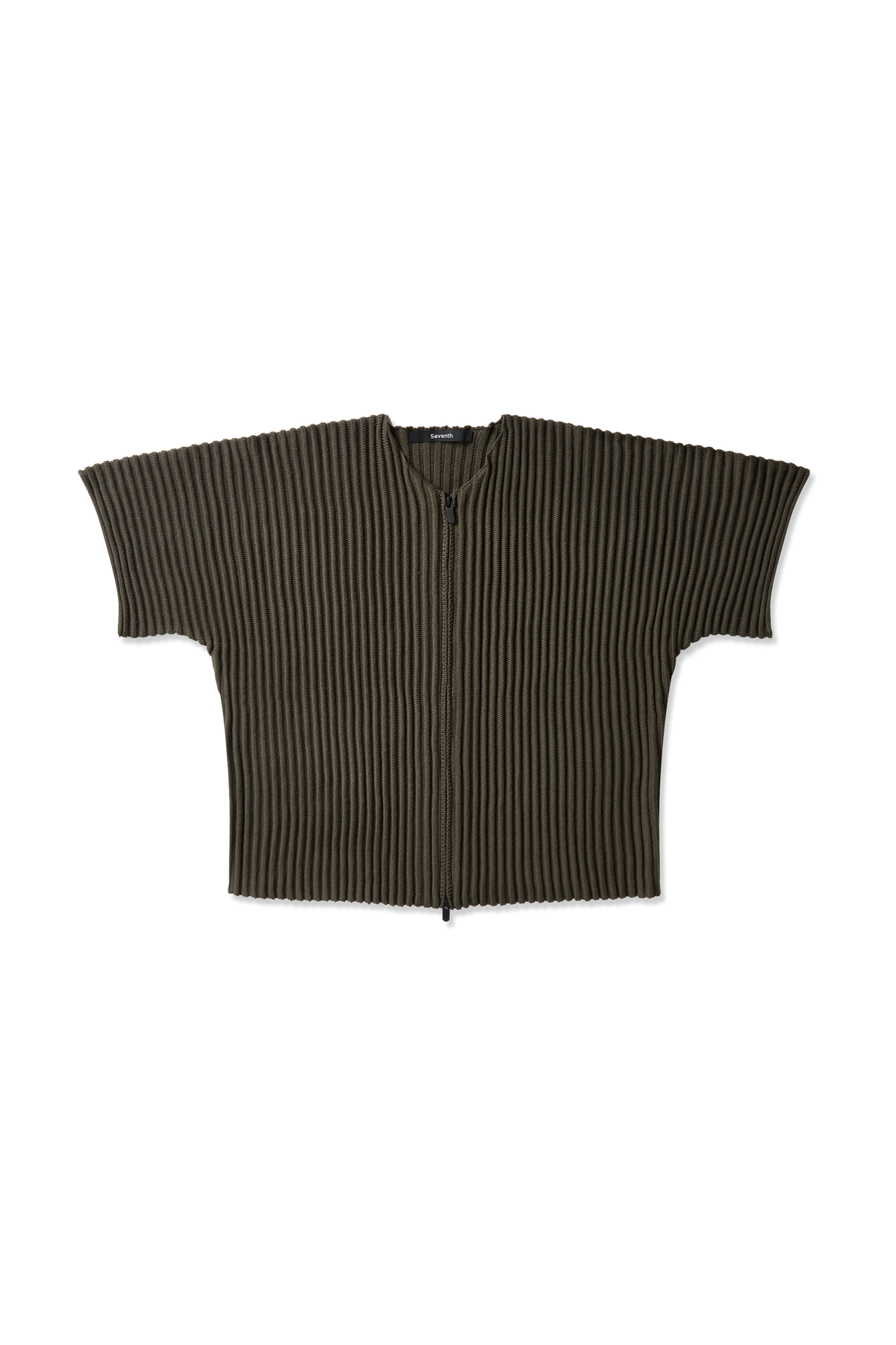 Ribbed Knit Kimono Top in Thyme