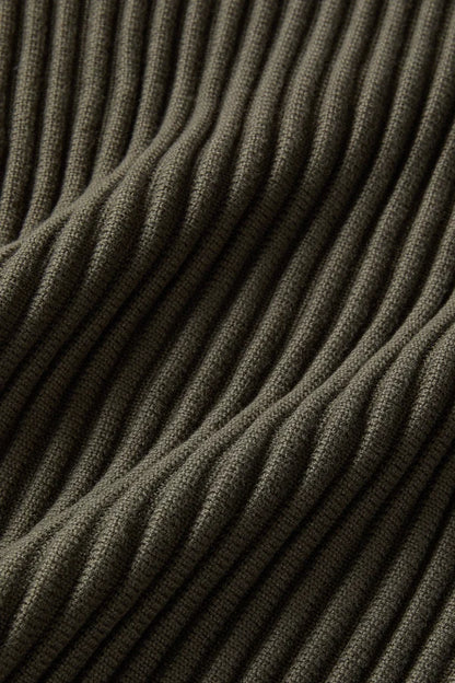 Ribbed Knit Kimono Top in Thyme