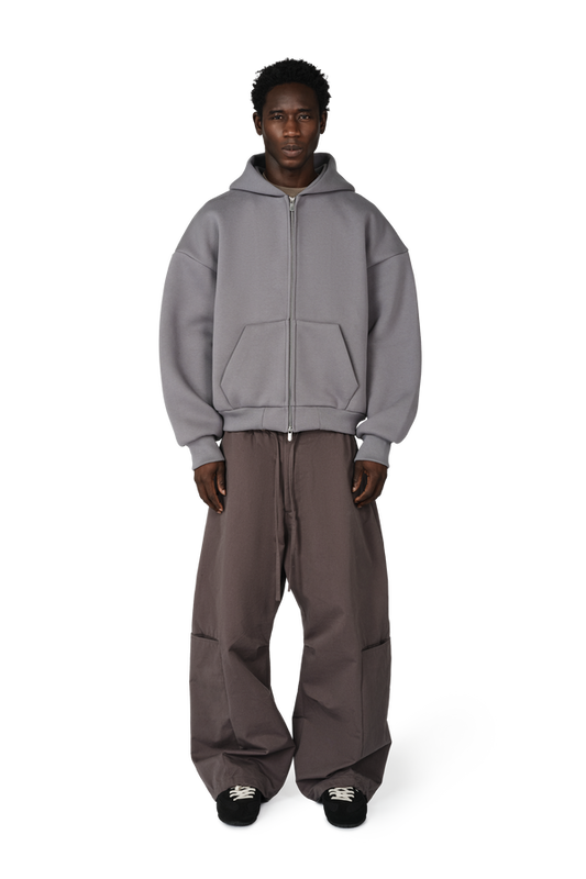 V2 Zipped Hoodie in Powder Blue
