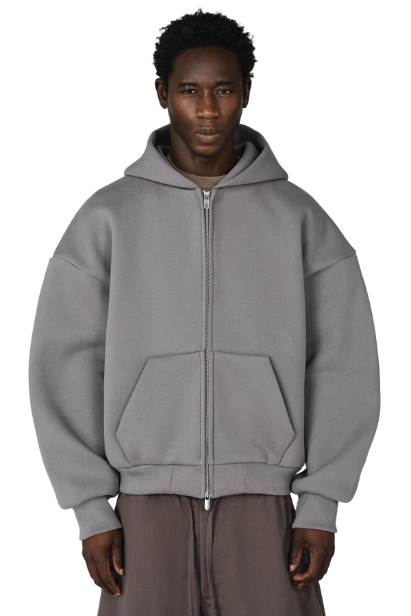 V2 Zipped Hoodie in Powder Blue