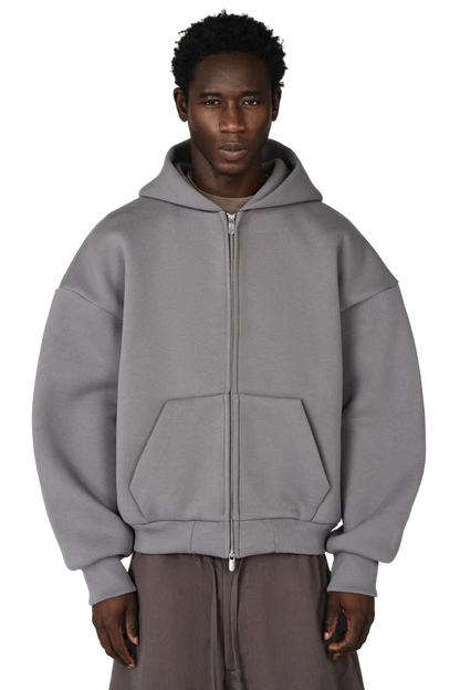 V2 Zipped Hoodie in Powder Blue