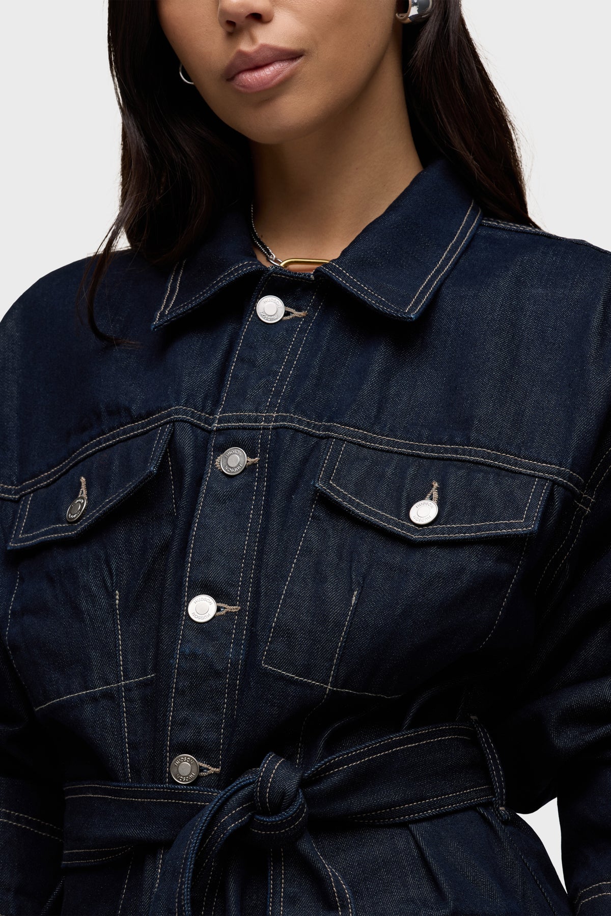 Anya Belted Denim Jacket